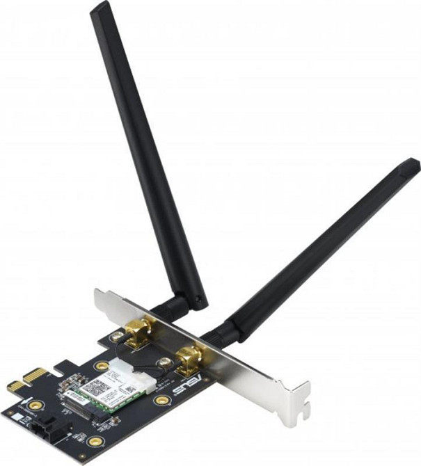 Бездротовий адаптер Asus PCE-AX1800 (AX1800, Bluetooth 5.2, WPA3, MU-MIMO, 2 зовнішні антени) ( PCI Express ) Харків - фото 3
