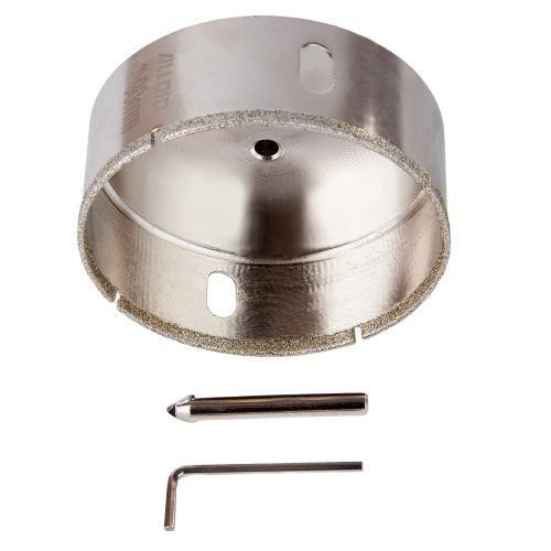 Свердло корончате алмазне по склу та кераміці 90мм з центрувальним свердлом Alloid Одеса - фото 6