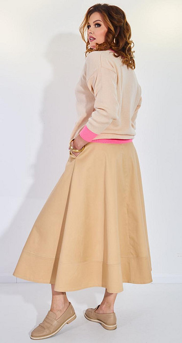 Модный двухцветный кардиган на пуговицах большой размер (42-46) Киев - изображение 3