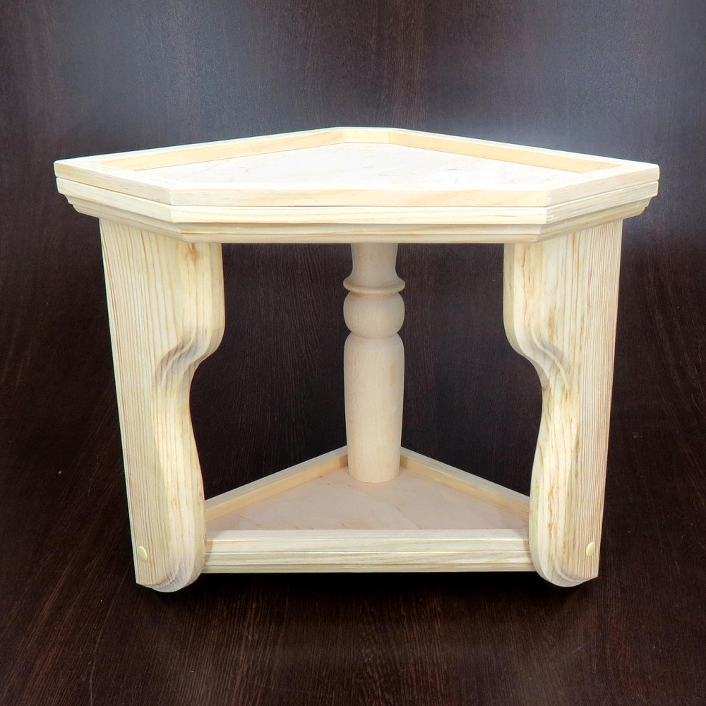 Угловая настенная полка 