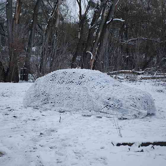 Зимова маскувальна сітка Militex Зимовий мультикам 2х5м (площа 10 кв.м.). Маскувальна сітка біла Київ