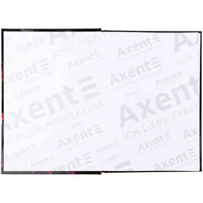 Книга записная Axent Red fleur А5, 96 листов, клетка, твердая обложка (8459-3-A) Винница