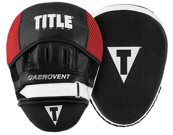 Лапи боксерські TITLE Boxing Aerovent Excel Incredi-Mitts 2.0 Black/Red/White Каменское