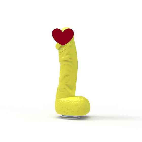 Крафтовое мыло-член с присоской Pure Bliss MINI Yellow, натуральное Sex Aura Киев
