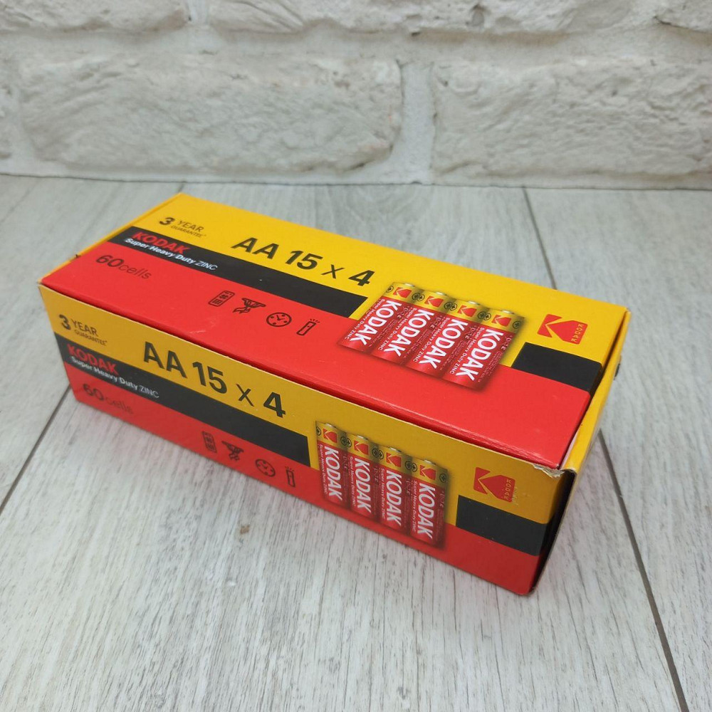 Батарейка KODAK AA/R6 пальчикова. сольові .блок батарейок 60штук Харків - фото 2