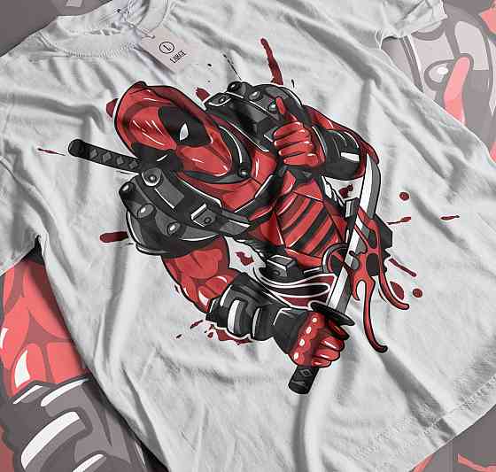 Футболка аниме Суперхеро Биртхдай Суперхеро Гифт оверсайз (S/M/L) Черний AnimeJ0901 Днепр