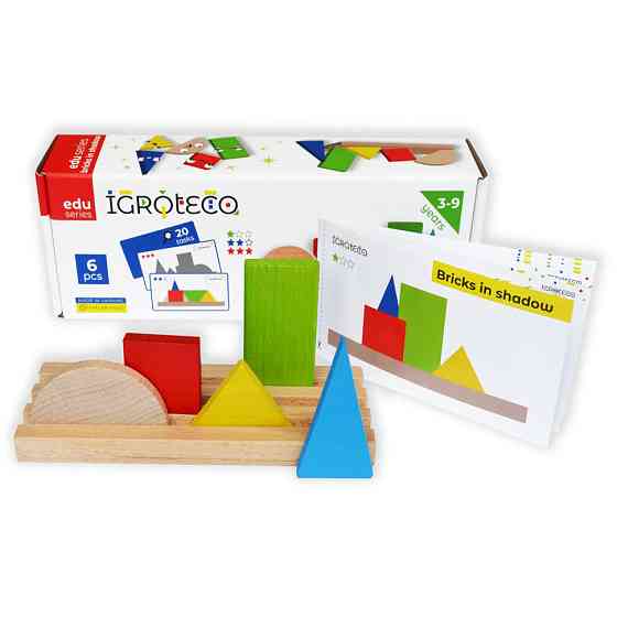 Іграшка розвиваюча "Фігури та Тіні" 900606 дерев'яна Вінниця