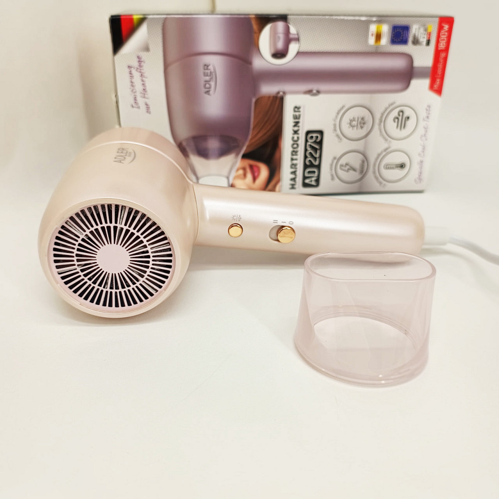 Фен для волос с холодным обдувом Adler, Фен с холодным и теплым режимами Электрофен насадками MO-22 Львов - изображение 3