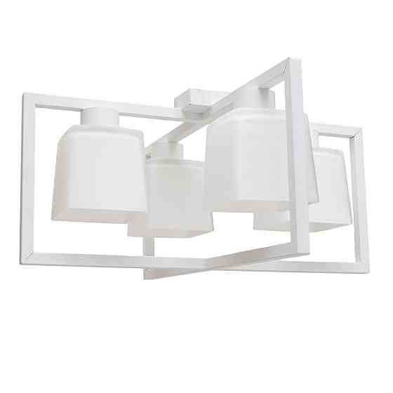 Люстра потолочная MSK Electric Boston на четыре плафона под лампу Е27 NL 400230-4 WH Одесса