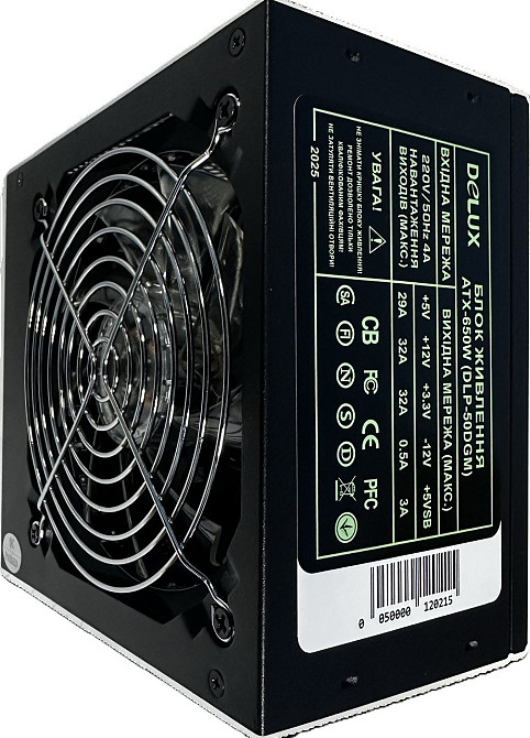 Блок живлення Delux DLP-50DGM 650W ( Чорний ) Харків - фото 3