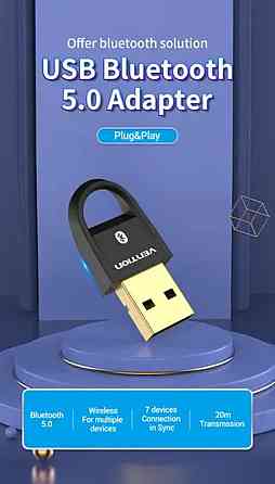 Адаптер  Vention USB Bluetooth5.0 Adapter Black (CDSB0) Киев