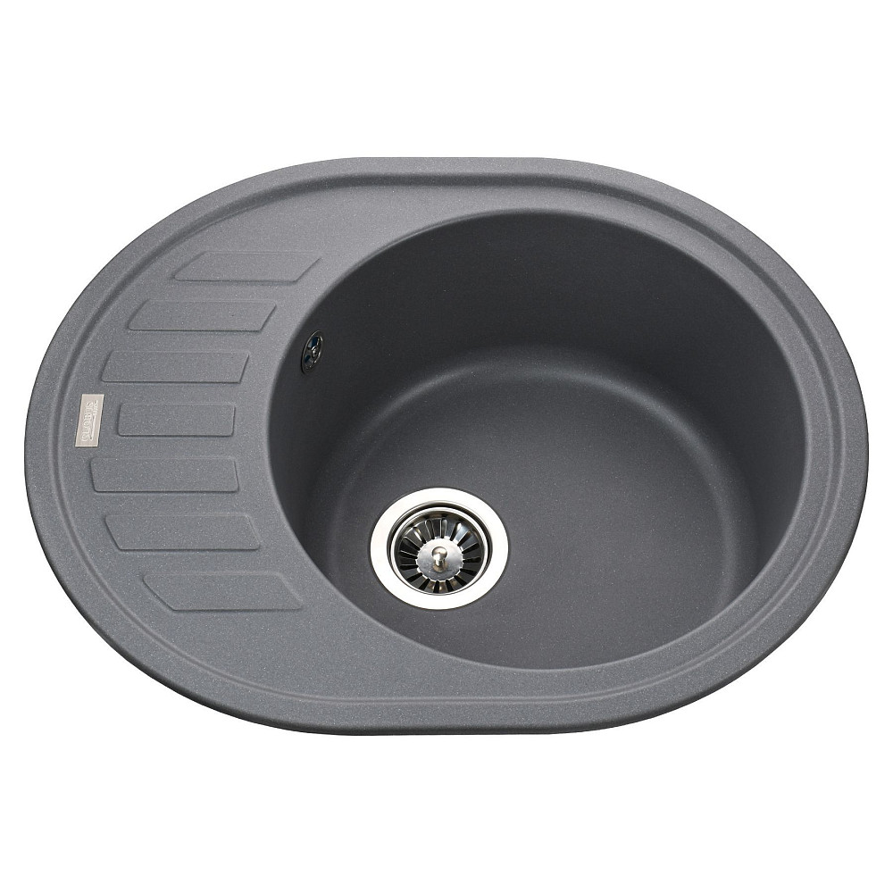 Гранітна мийка Globus Lux ARNO сірий металік 620х500мм-А0003 Тернопіль - фото 1