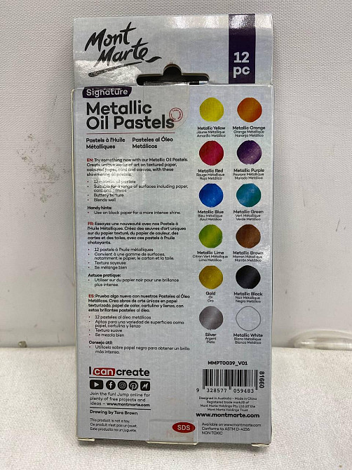 Пастель олійна металева Mont Marte, Signature упаковка 12шт Кам'янець-Подільський - фото 5