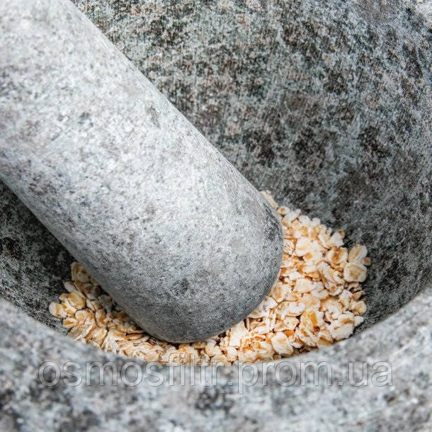 Ступка Axentia граніт з товкачем діаметром 15 см  H 11 см (116614) Київ - фото 5