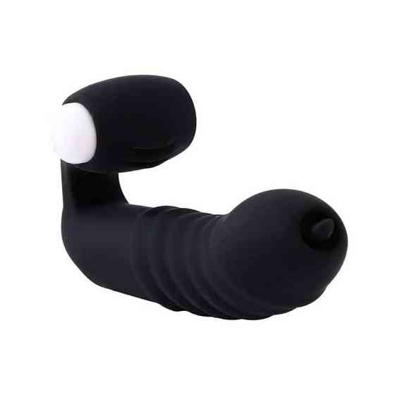 Вібратор на палець з язичком Чорний Вінниця