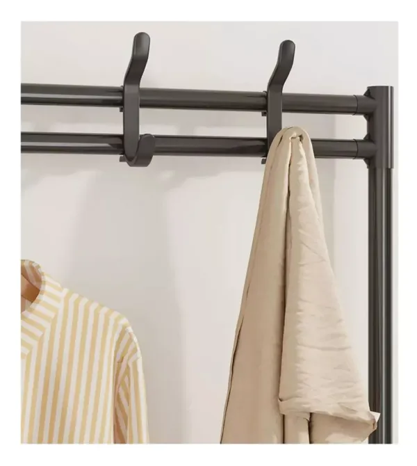 Напольная вешалка для одежды и обуви 154 х 60 х 29,5 см 4 полки, металл/пластик Одесса - изображение 5