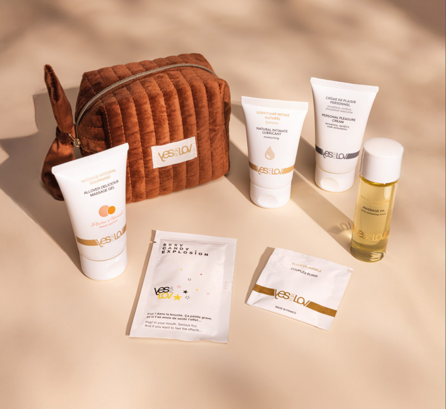Набор чувственной косметики для пар Delightful Velvet Kit, цвет: коньяк YESforLOV (Франция) Sex Aura Киев - изображение 1