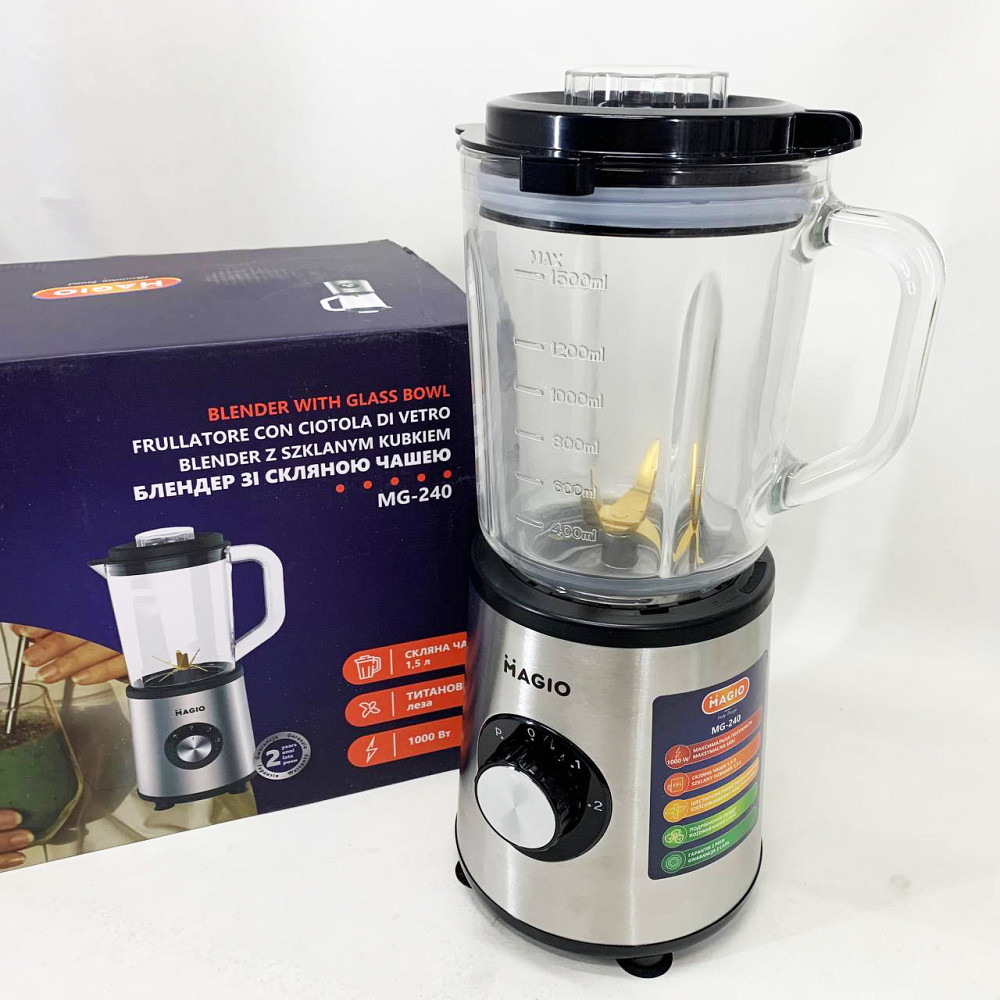 Електричний блендер блендери стаціонарні MAGIO MG-240 1000 Вт, Блендер електричний для смузі OK-56 Київ - фото 7