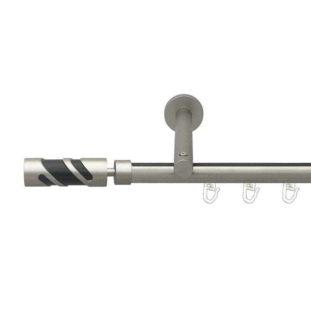 Карниз Orvit Сієна металевий однорядний циліндр на профіль (16 см) профільна труба  Сатин 19 мм 240 см Львов - изображение 1