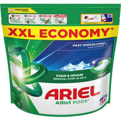 Капсули для прання Ariel Pods All-in-1 Гірське джерело 44 шт. (8700216764667) Вінниця