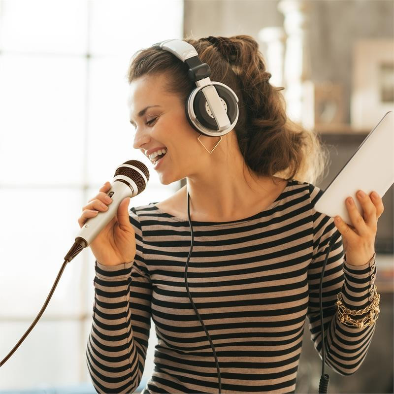 BTF11 Динамический микрофон для караоке Однонаправленный вокальный микрофон Белый Белый (Германия, читать Ровно - изображение 2