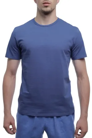 Чоловіча однотонна футболка синя Bono 950115 52 52 Київ