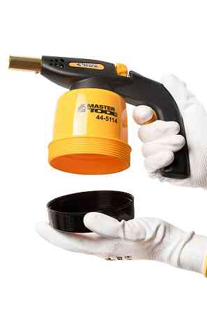 MASTERTOOL Лампа газова паяльна MASTERTOOL п'єзопідпал Ø 20 мм/1300°С 1.3 кВт 94.6 г/год 44-511 Коломия