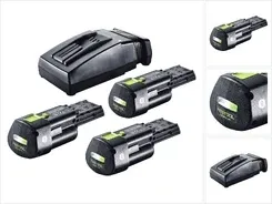 Zestaw akumulatorów Festool 3x BP 18 Li 3.0 Ergo I V 3,0 Ah / 3000 mAh Li-Ion ( 577704 ) + ładowarka TCL 6 201135 Киев