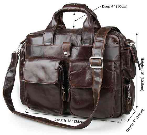 Сумка мужская Vintage 14370 Коричневая Киев