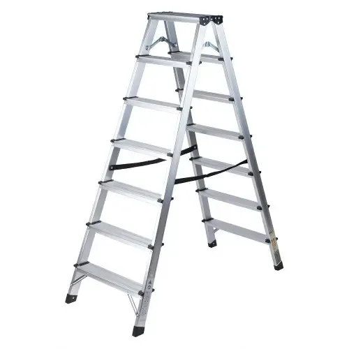 Лестница-стремянка Procraft PLA2.2.1460: Алюминиевая 2×7 двухсторонняя для больших высот и безопасности! Львов - изображение 1