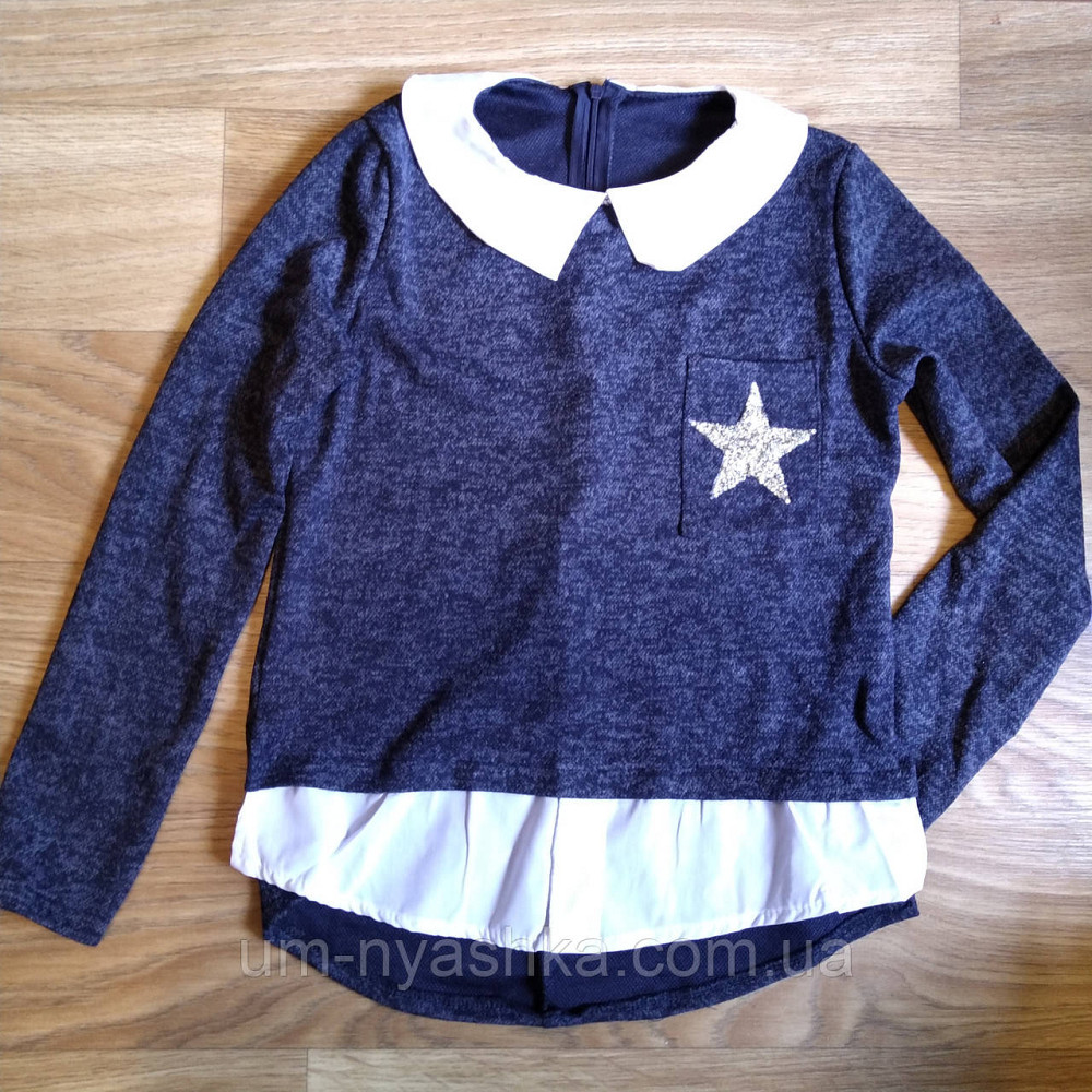 Сорочка обманка ангоровая тепла сорочка з подовженою спинкою 146-158 Кривий Ріг - фото 2