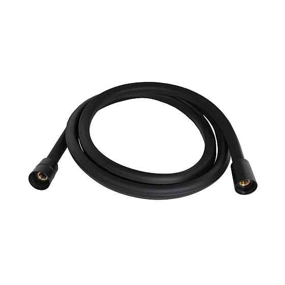 Шланг для ручного душа Qtap Hadice 1600 мм прямоугольный QTHADPVCSQ160B Black Matt Киев
