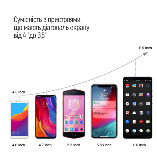 Тримач автомобільний для мобільного ColorWay CW-CHM04-BK магнітний чорний Житомир - фото 5