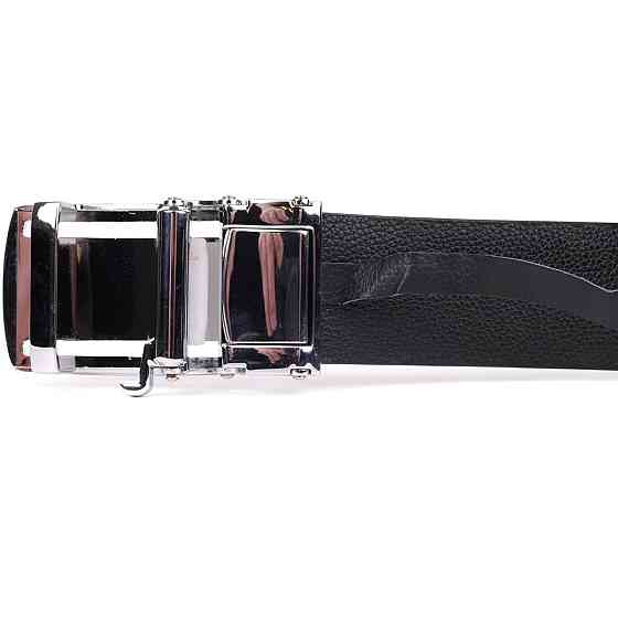 Ремінь-автомат CROCODILE LEATHER 18239 з натуральної шкіри крокодила Чорний Київ