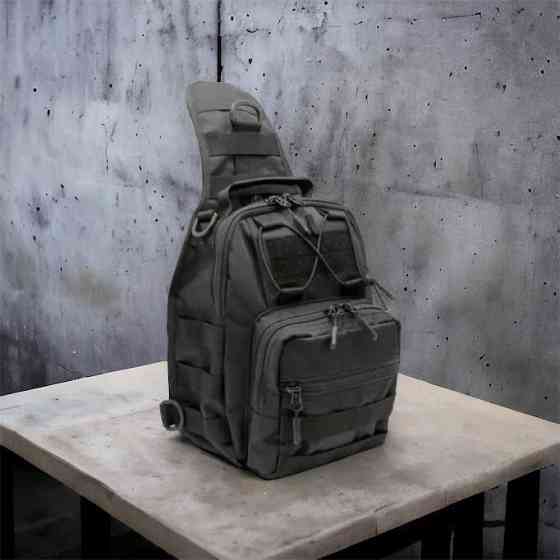 Плечевая мужская вместительная сумка, Мужская тактическая армейская нагрудная сумка UL-61 Львов