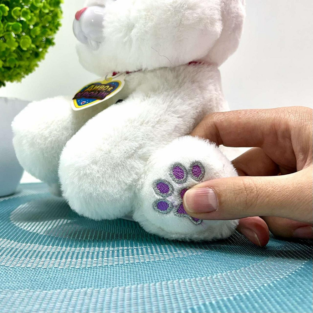 Зайчик інтерактивний Чудо Кролик 30см звук світло фрази рухливий реагує на паличку Білий (M 6144 I UA) Чернигов - изображение 6