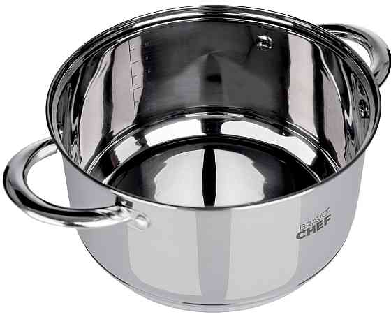 Кастрюля Bravo Chef 22 см (4.35 л) с крышкой (6720870) Киев