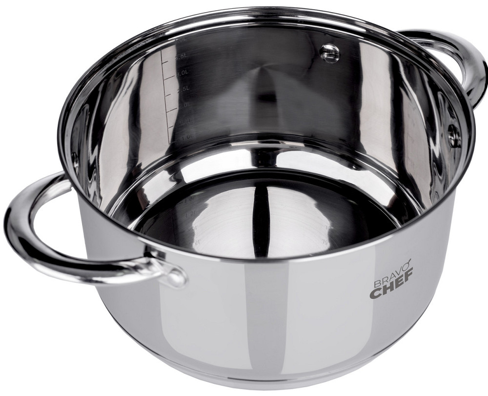 Кастрюля Bravo Chef 22 см (4.35 л) с крышкой (6720870) Киев - изображение 5