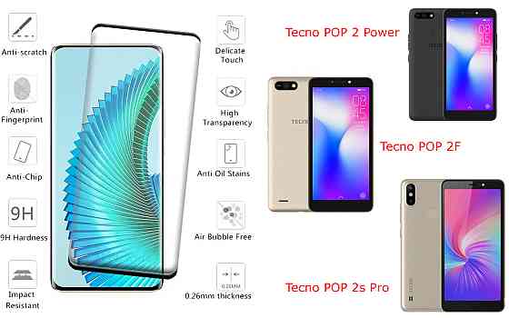 Защитное стекло HyperGlass Pro для Tecno POP 2 Power, POP 2F, POP 2s Pro – максимальная чувствительность и Киев