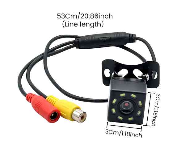 Универсальная камера заднего вида для автомобиля черный Киев