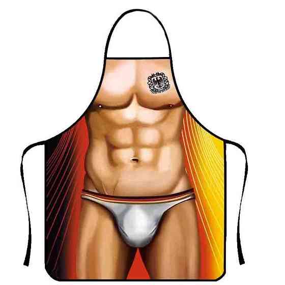 Фартук з приколом чоловічий 73 на 57 см різнобарвний Київ