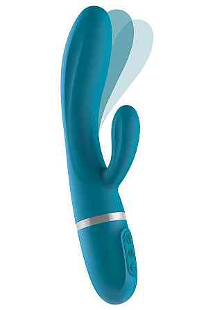 Вібратор-кролик Liebe Bend It Plus Ocean Blue, гнучкий, 2 мотори, 10 режимів Sex Aura Київ