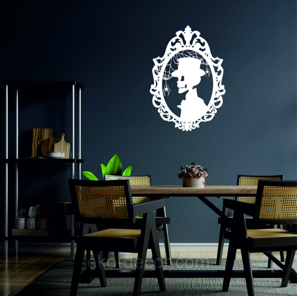 Декоративное настенное Панно «Скелет», Декор на стену 110*78 см, Белый Киев - изображение 4