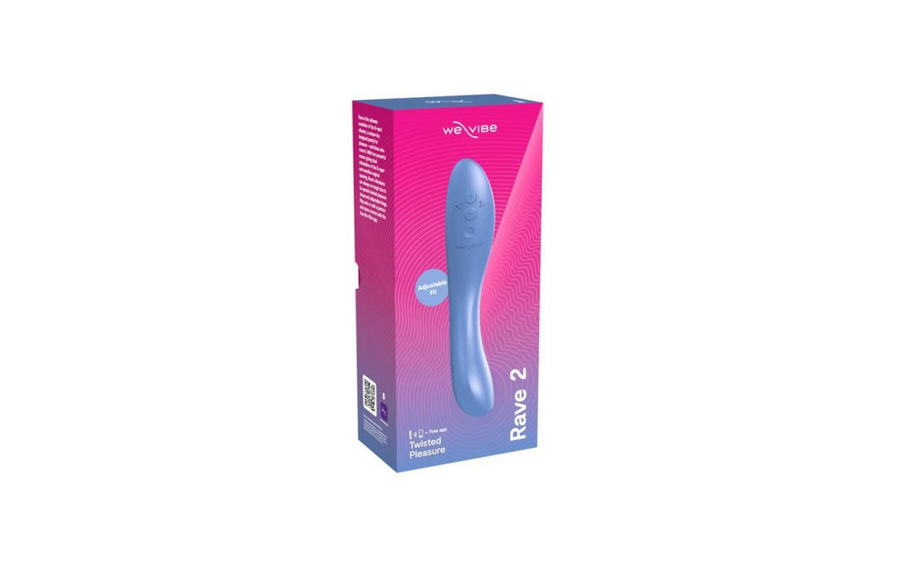 Смарт-вибратор We-Vibe Rave 2 Twisted Pleasure Blue, для точки G и входа во влагалище, 2 мотора Sex Aura Киев - изображение 8