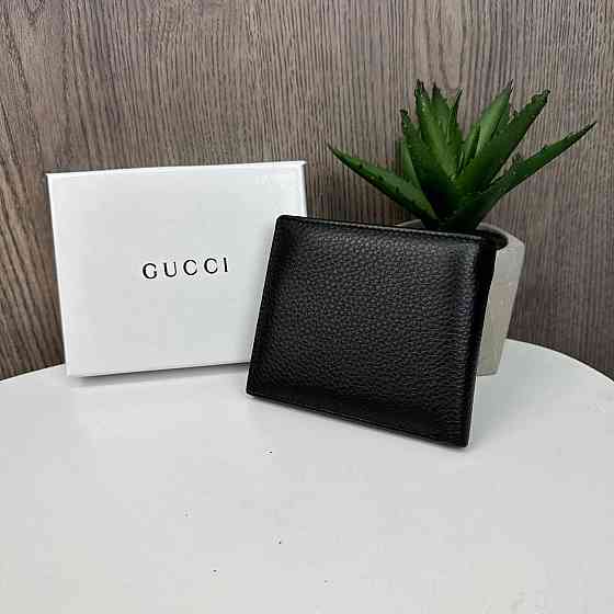 Чоловічий шкіряний гаманець портмоне Gucci люкс якість у коробці ( 29334 ) Харьков