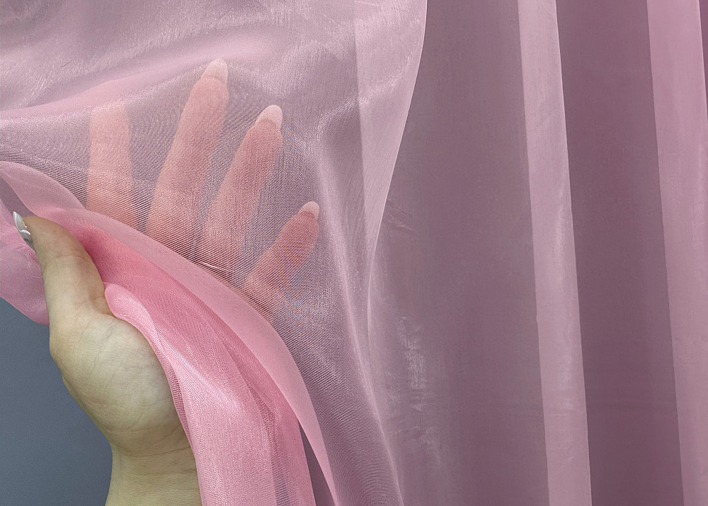 Тюль VR-Textil 002т Органза однотонна Рожевий 250х270 см (42-1026) Київ - фото 4
