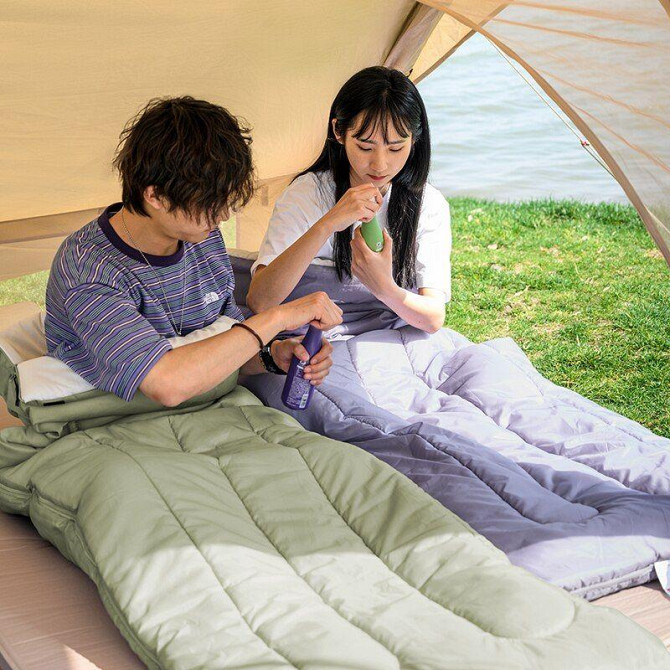 Спальник Naturehike H150 NH19S015-D, (18-25°C), p-р L, фіолетовий Київ - фото 4