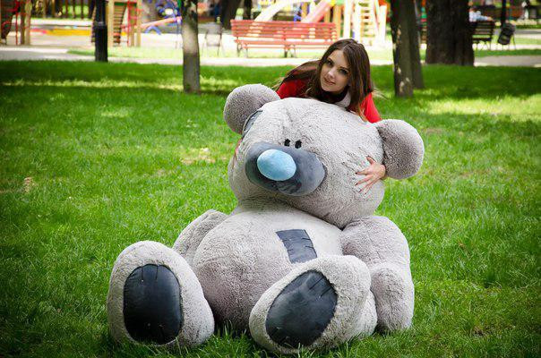 М'яка  іграшка Великий плюшевий ведмедик мішка Потап 250 см Сірий Тернопіль - фото 3