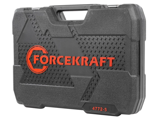 Набір інструменту комбінований 77 пр. 1/4", 1/2" (6-гр.) (4-32 мм) FORCEKRAFT FK-4772-5 Одеса