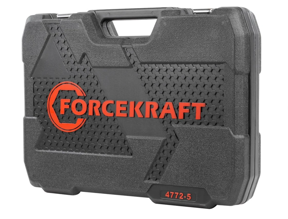 Набір інструменту комбінований 77 пр. 1/4", 1/2" (6-гр.) (4-32 мм) FORCEKRAFT FK-4772-5 Одеса - фото 4